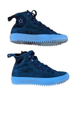 CONVERSE ALL STARS Black Suede Size 8 (Flaw)